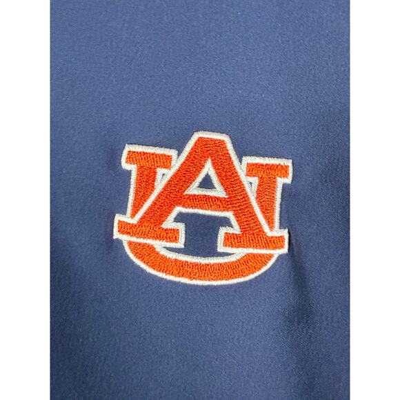 Auburn Tigers War Eagle Under Armour Woven Sideline Shirt Blue Orange‎ XL NCAAf - Picture 2 of 11